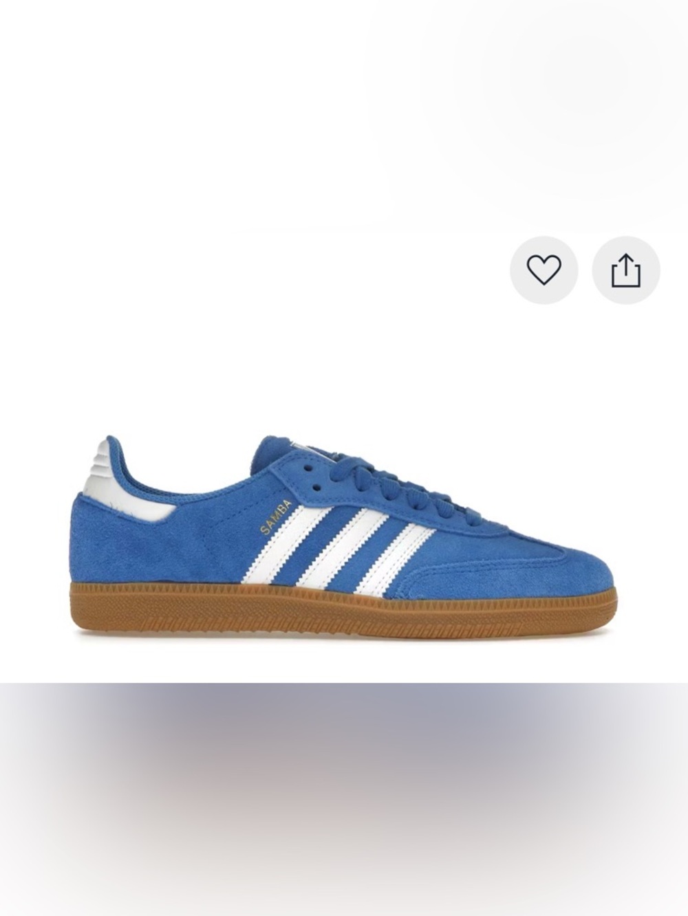 Men’s Adidas Sambas Blue Bird
